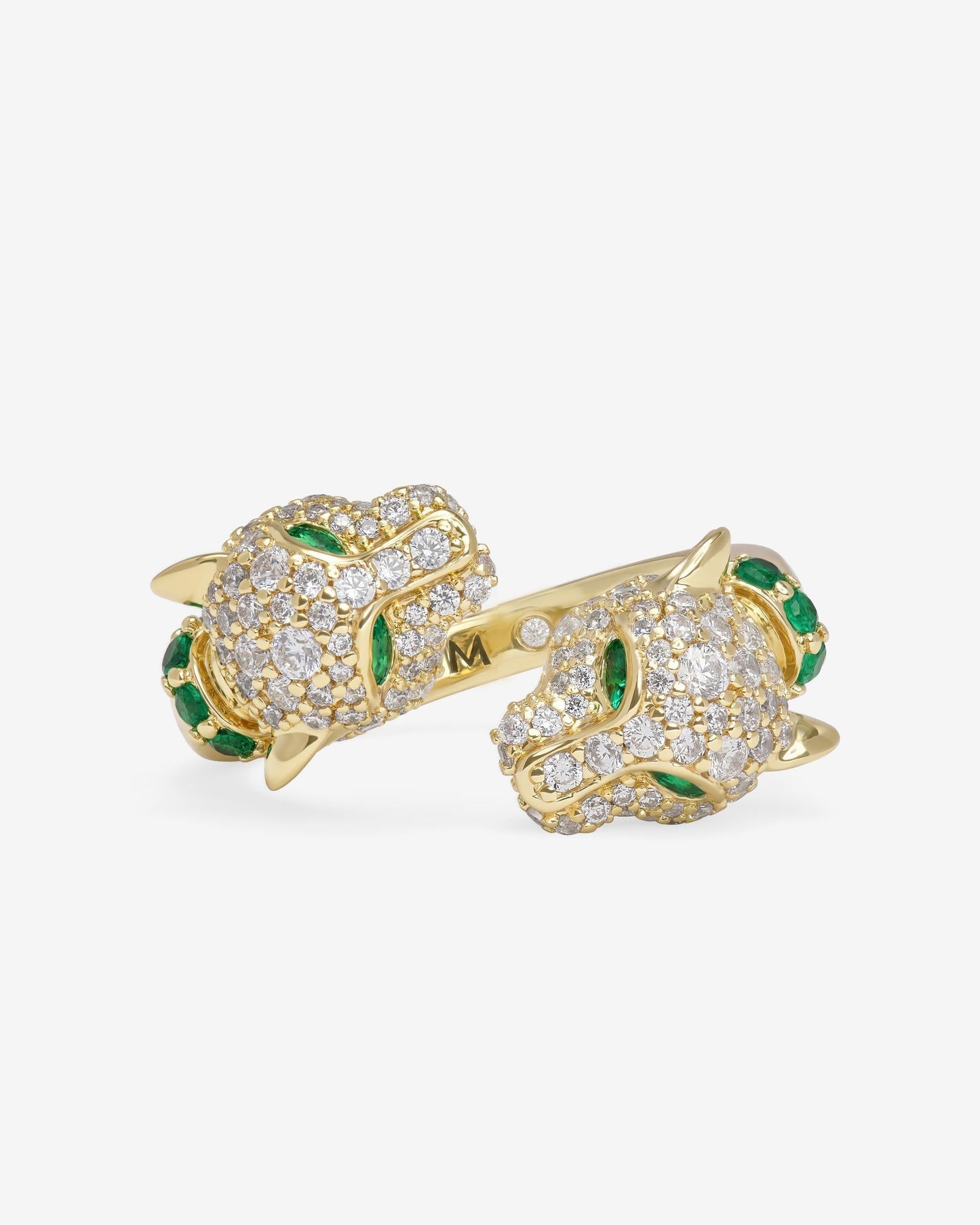 Jaguar Pavé Ring - Gold|White Diamondettes
