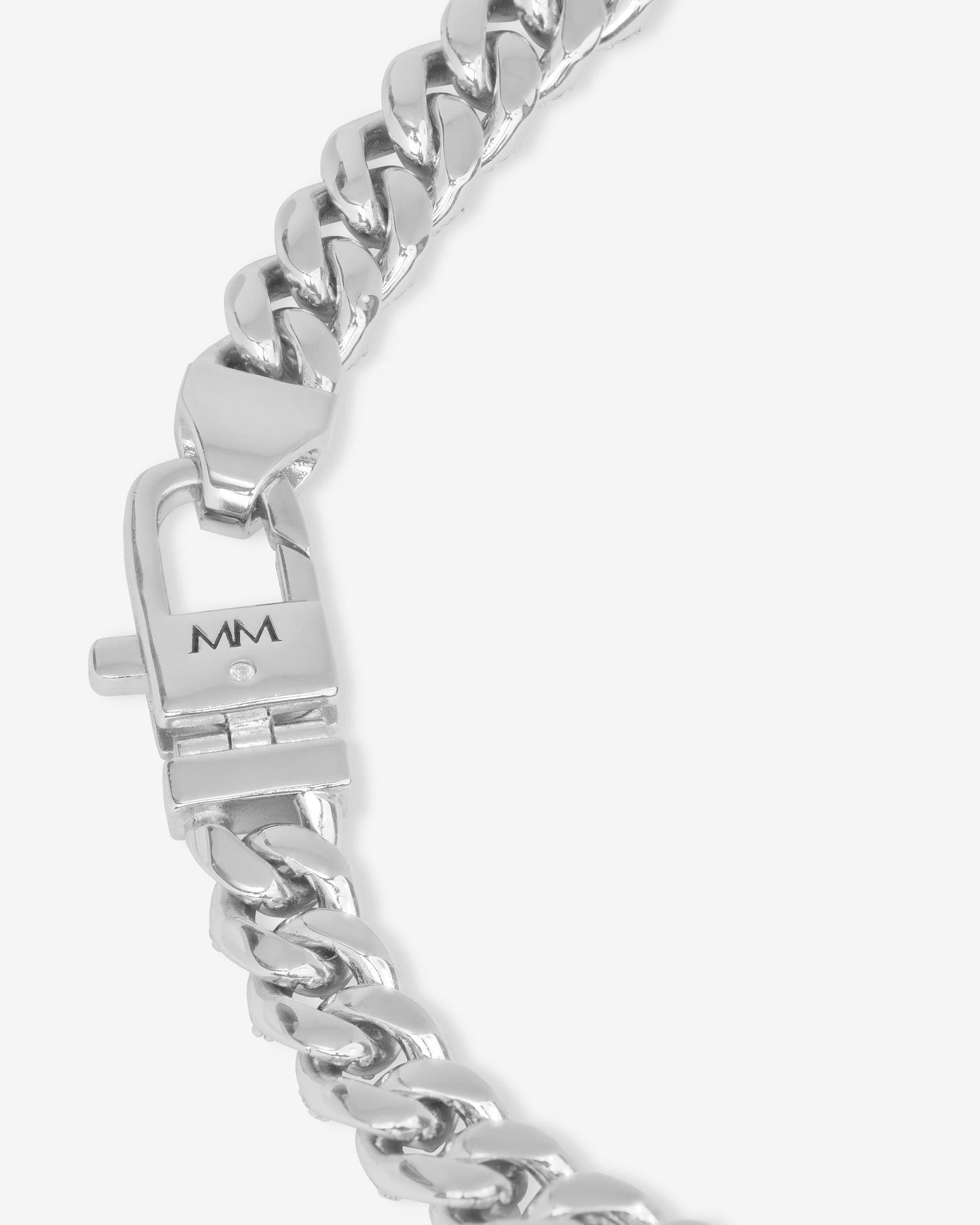 Julian Cuban Chain Bracelet 6.8mm - Silver