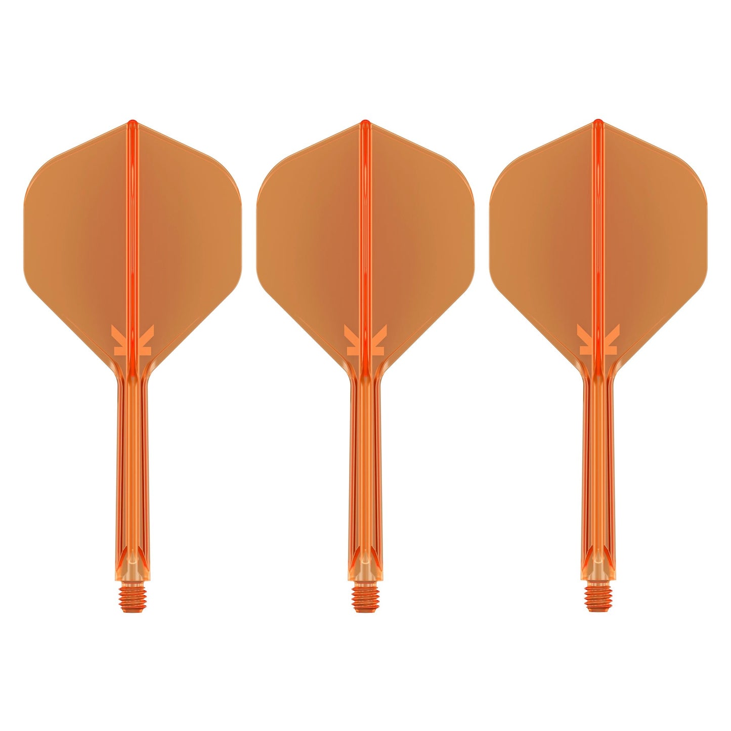 TARGET - K-FLEX All-In-One Moulded Flights NO2 Size - Neon Orange