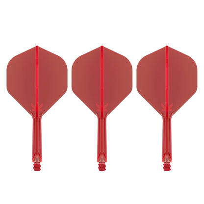 TARGET - K-FLEX All-In-One Moulded Flights NO2 Size - RED