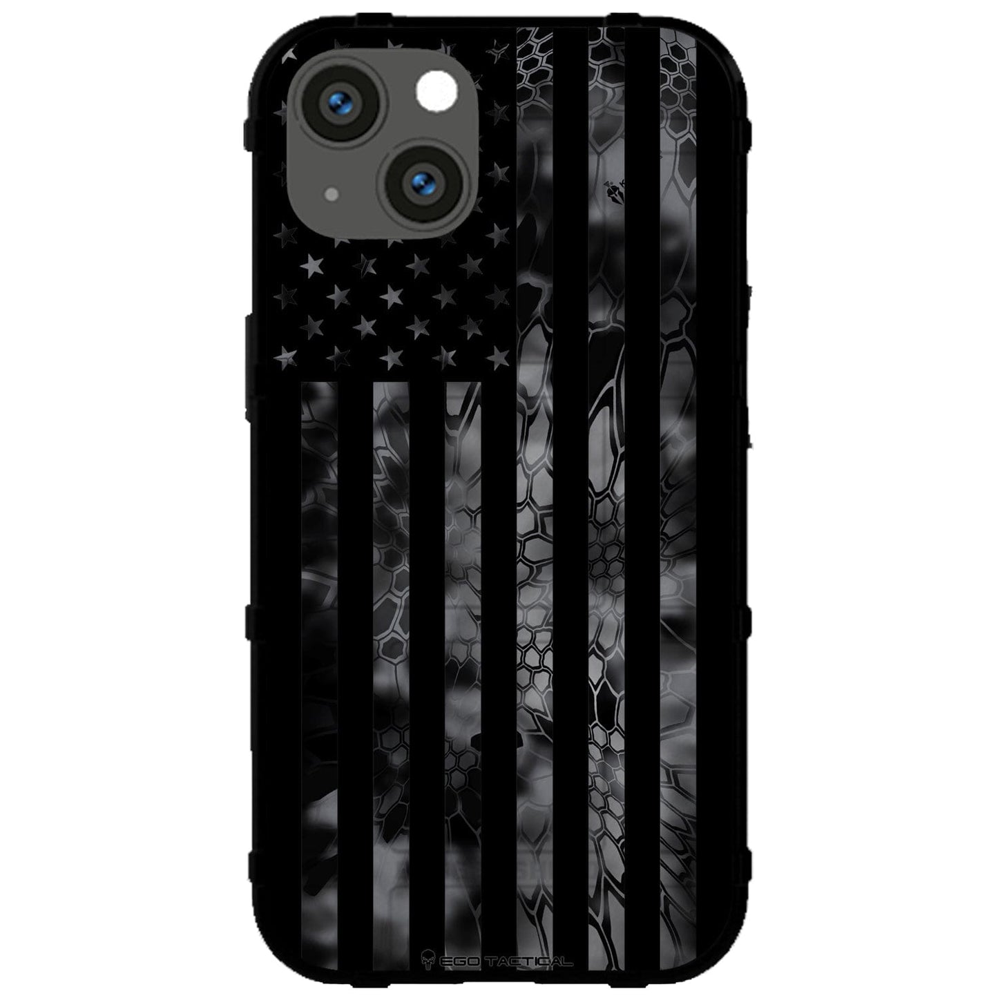 US Flag Subdued over Kryptek Camouflage Custom Printed Case Design for Apple, Samsung, Google & Motorola Phone Models (Choose Your Color Camo)