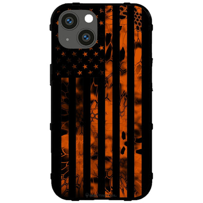 US Flag Subdued over Kryptek Camouflage Custom Printed Case Design for Apple, Samsung, Google & Motorola Phone Models (Choose Your Color Camo)