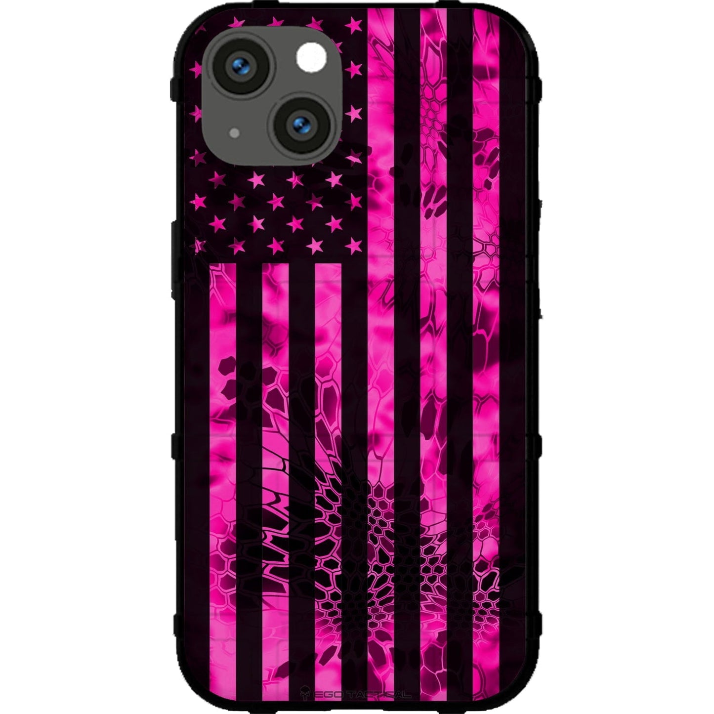 US Flag Subdued over Kryptek Camouflage Custom Printed Case Design for Apple, Samsung, Google & Motorola Phone Models (Choose Your Color Camo)