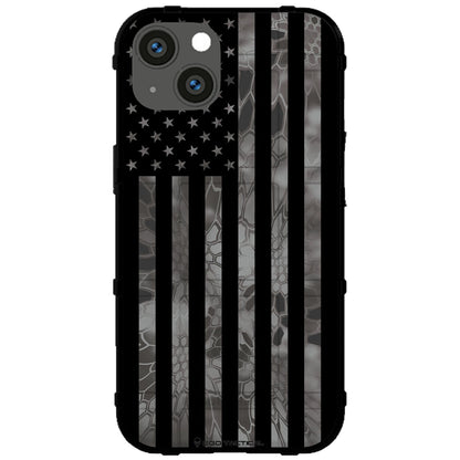 US Flag Subdued over Kryptek Camouflage Custom Printed Case Design for Apple, Samsung, Google & Motorola Phone Models (Choose Your Color Camo)