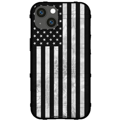 US Flag Subdued over Kryptek Camouflage Custom Printed Case Design for Apple, Samsung, Google & Motorola Phone Models (Choose Your Color Camo)