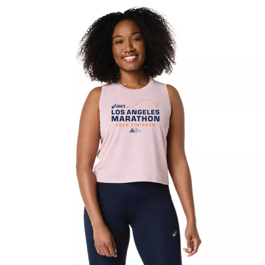 2026 ASICS Los Angeles Marathon FINISHER - ASICS Women's Road Crop Top Morganite (2012D368) (LA26-26)