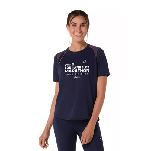 2026 ASICS Los Angeles Marathon FINISHER - ASICS Women's Road SS Top Midnight (2012D371) (LA26-29)