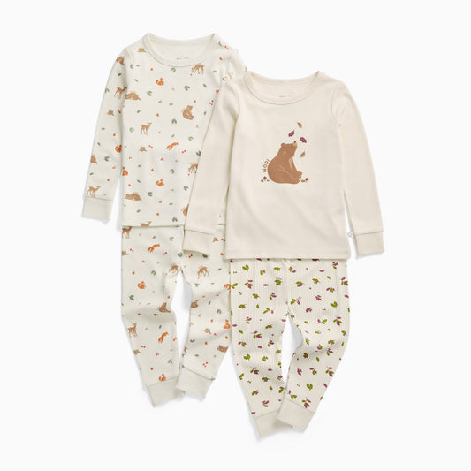 Gentle Bear & Forest Friends Pyjamas 2 Pack