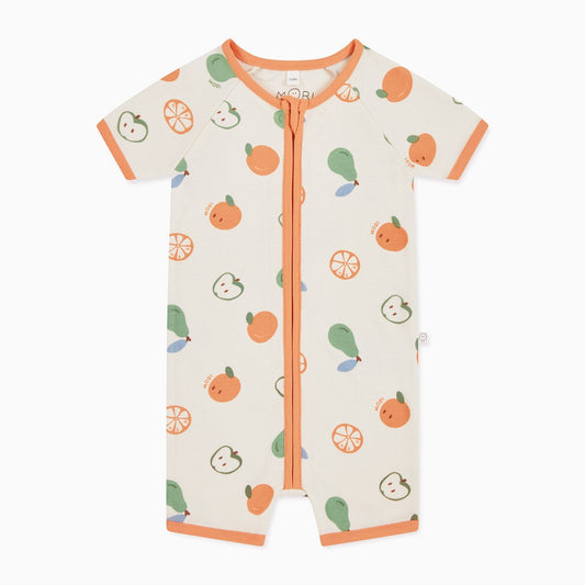 Fruit Print Zip Summer Sleepsuit