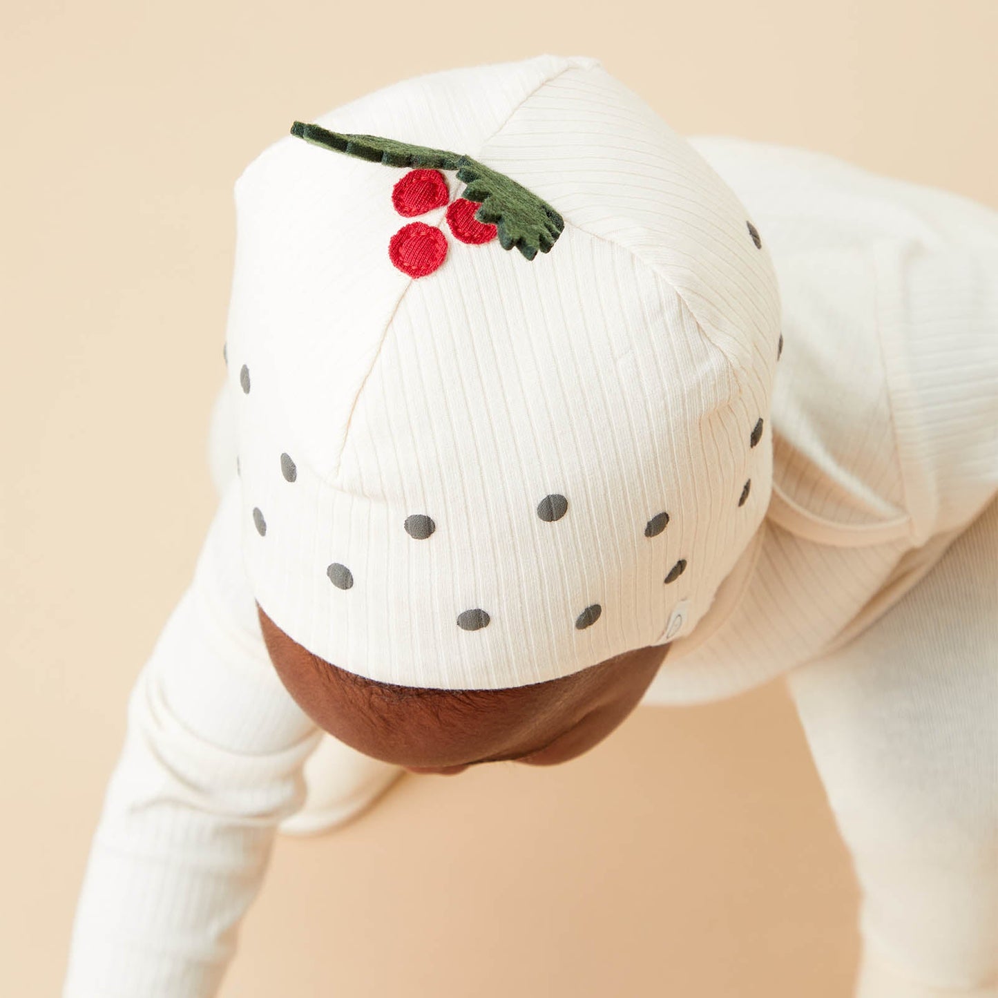 Christmas Pudding Bodysuit, Bonnet & Tights Outfit