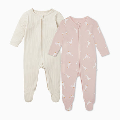 Duck Clever Zip Sleepsuit 2 Pack