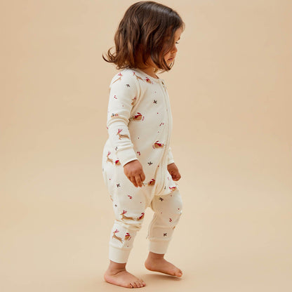 Christmas Clever Zip Sleepsuit 2 Pack