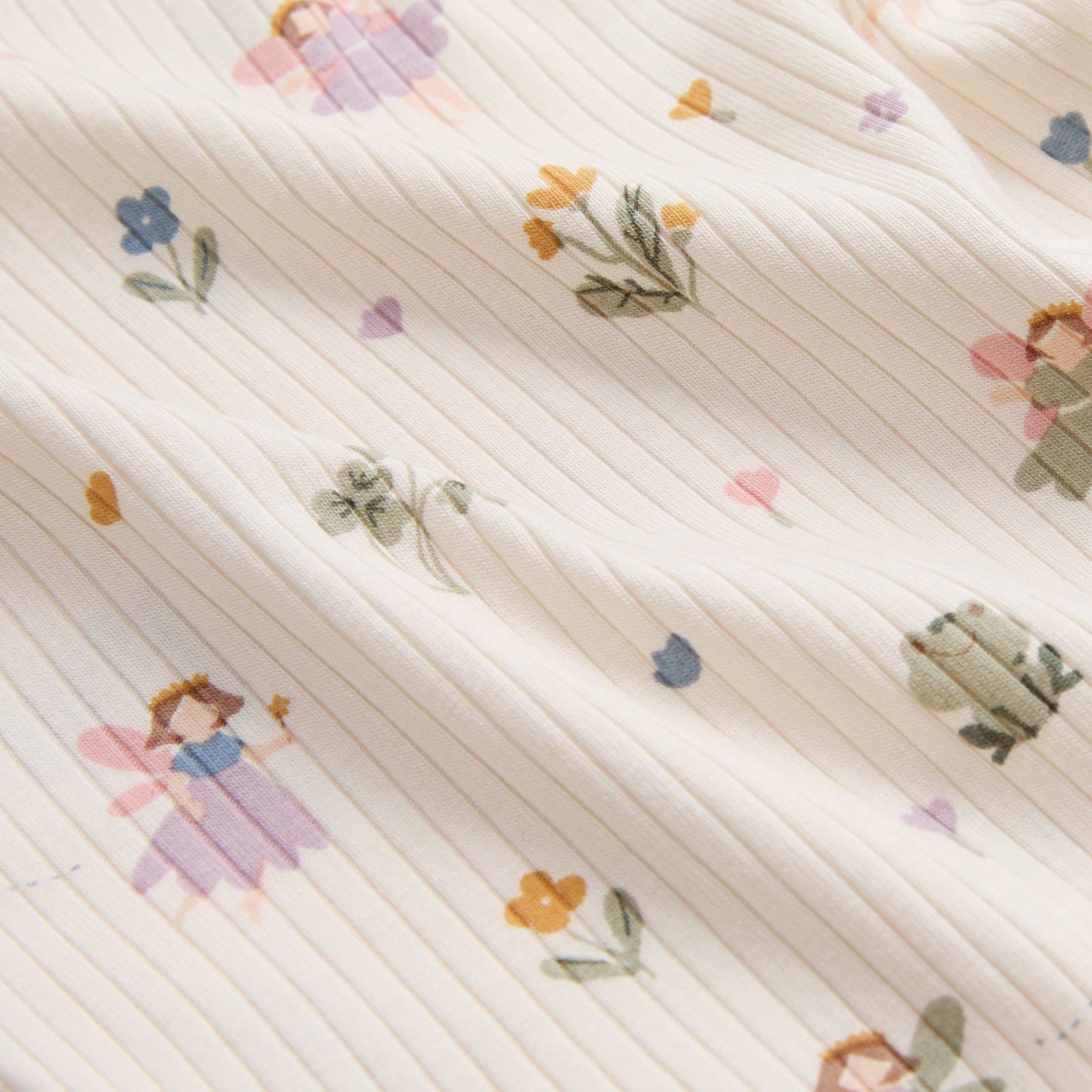 Fairy Garden Ribbed Clever Zip Sleepsuit