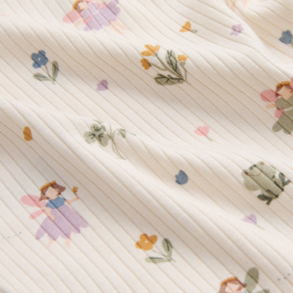 Fairy Garden Ribbed Clever Zip Sleepsuit