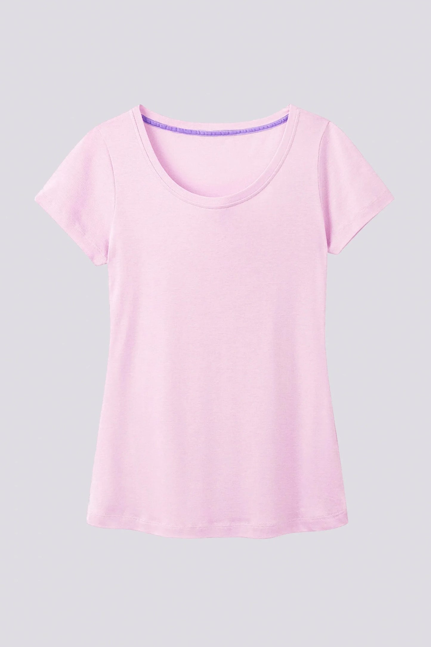 Scoop Neck Cotton Modal Blend T-shirt