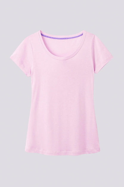 Scoop Neck Cotton Modal Blend T-shirt