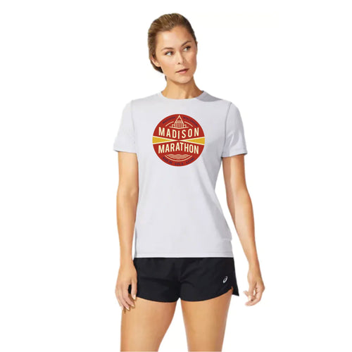 2025 Madison Marathon - ASICS Women's Ready Set Short Sleeve Tee Grey (2012b469) (MM-08)