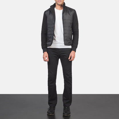 Nashville Quilted Black Windbreaker Jacket