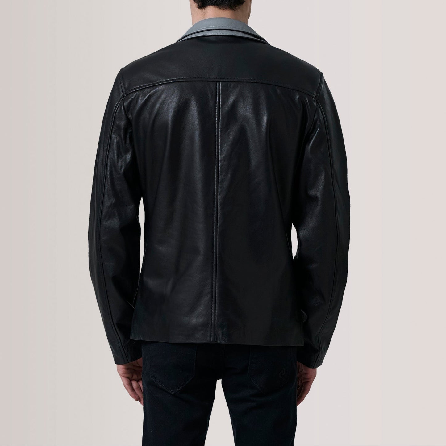 Henrik Black Leather Cafe Racer