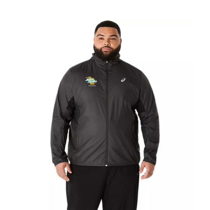 2025 Madison Marathon Official Finisher - ASICS Men's Silver Jacket Black (2011D235) (MM-11)