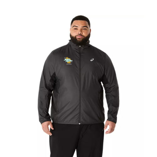 2025 Madison Marathon Official Finisher - ASICS Men's Silver Jacket Black (2011D235) (MM-11)
