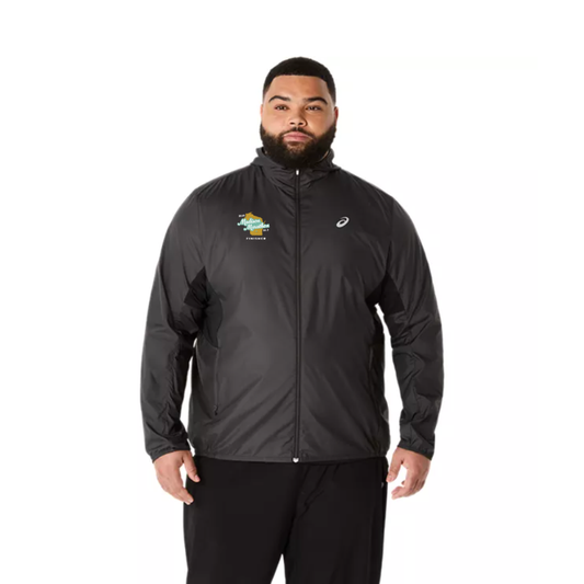 2025 Madison Marathon Official Finisher - ASICS Men's Silver Jacket Black (2011D235) (MM-11)
