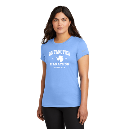 Antartica Marathon Finisher 2026 - Nike Women's Team rLegend Tee Valor Blue (NKDX8734)