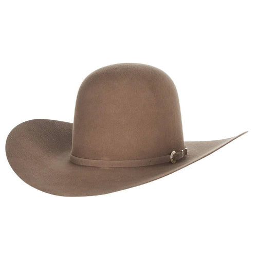 American 10X Pecan 4 1/2" Open Crown Felt Hat