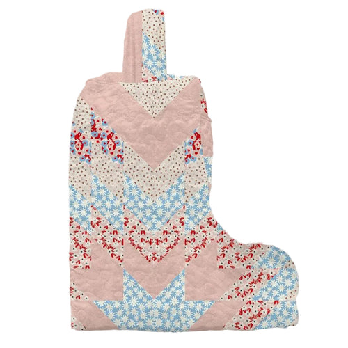 Adeline Patchwork Rose Quilted Boot Bag