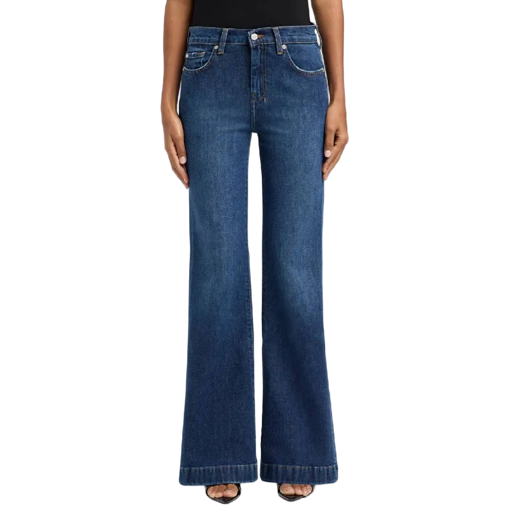 7 For All Mankind Dojo Tailorless Flare - Indiglow