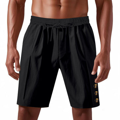 Men's Summer Loose Linen Beach Shorts