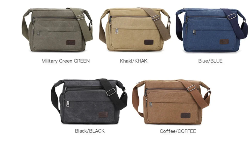 Crossbody Backpack, Sports Canvas Bag for Men