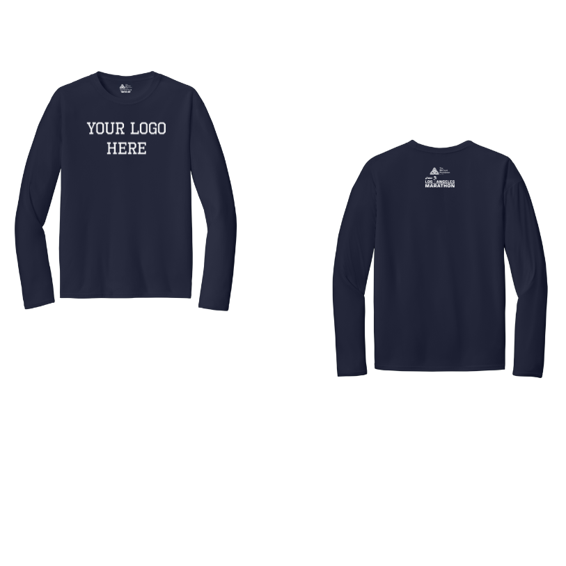 2026 Los Angeles Marathon Partners & Sponsors  - "Run In" Adult Unisex Long Sleeve Performance Tee (PC380LS)