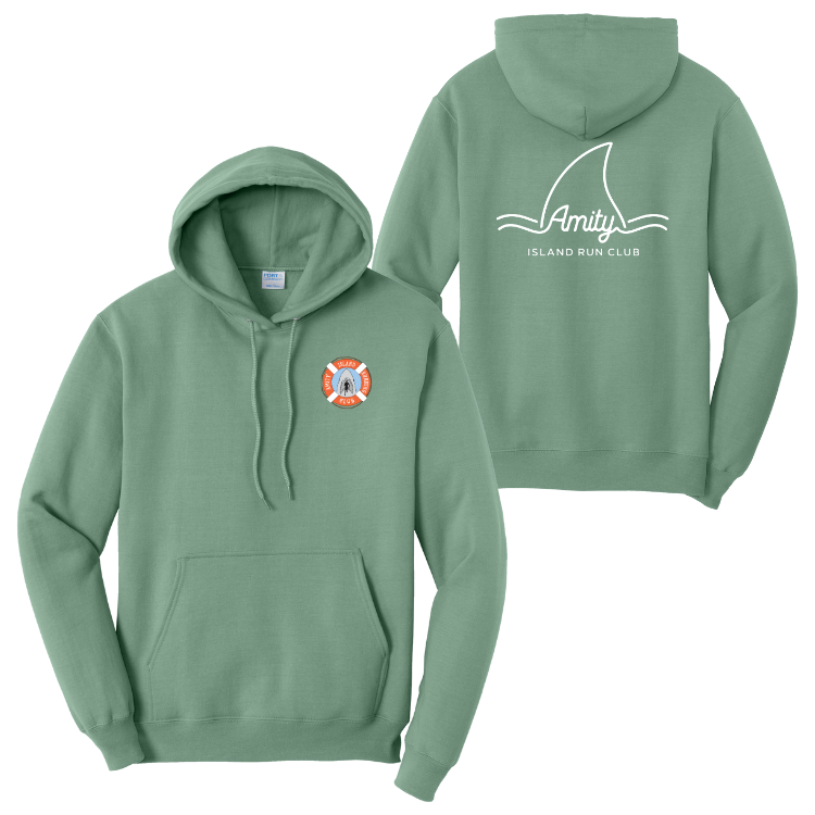 Amity Island Running Club - Unisex Fleece Pullover Hooded Sweatshirt (PC78H)