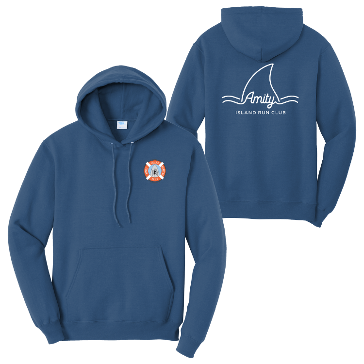 Amity Island Running Club - Unisex Fleece Pullover Hooded Sweatshirt (PC78H)