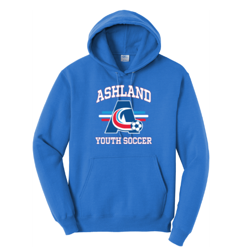Ashland Youth Soccer - ADULT Fleece Pullover Hooded Sweatshirt (PC78H)