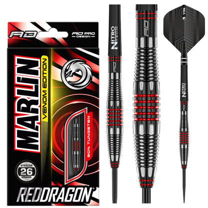 RED DRAGON - Marlin Venom Darts - 90% Tungsten - 26g