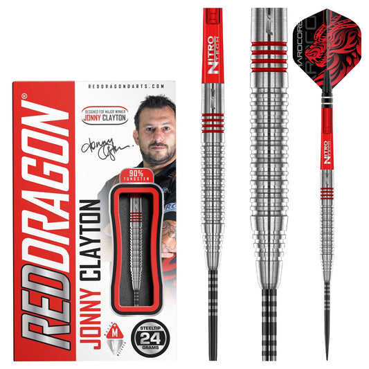 RED DRAGON - Jonny Clayton Original 2.0 Darts - 90% Tungsten - 24g