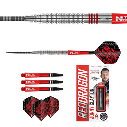 RED DRAGON - Jonny Clayton Original 2.0 Darts - 90% Tungsten - 24g