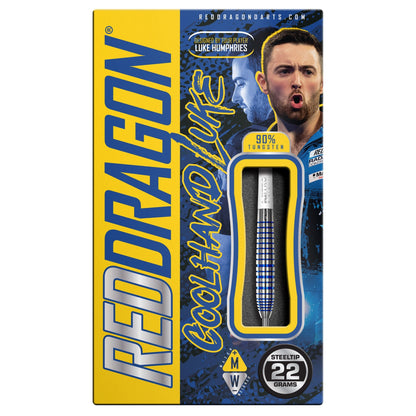 RED DRAGON - Luke Humphries TX3 Cool Blue SE Darts - 90% Tungsten - 22g