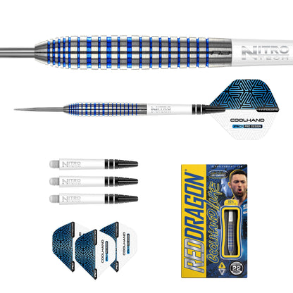 RED DRAGON - Luke Humphries TX3 Cool Blue SE Darts - 90% Tungsten - 22g