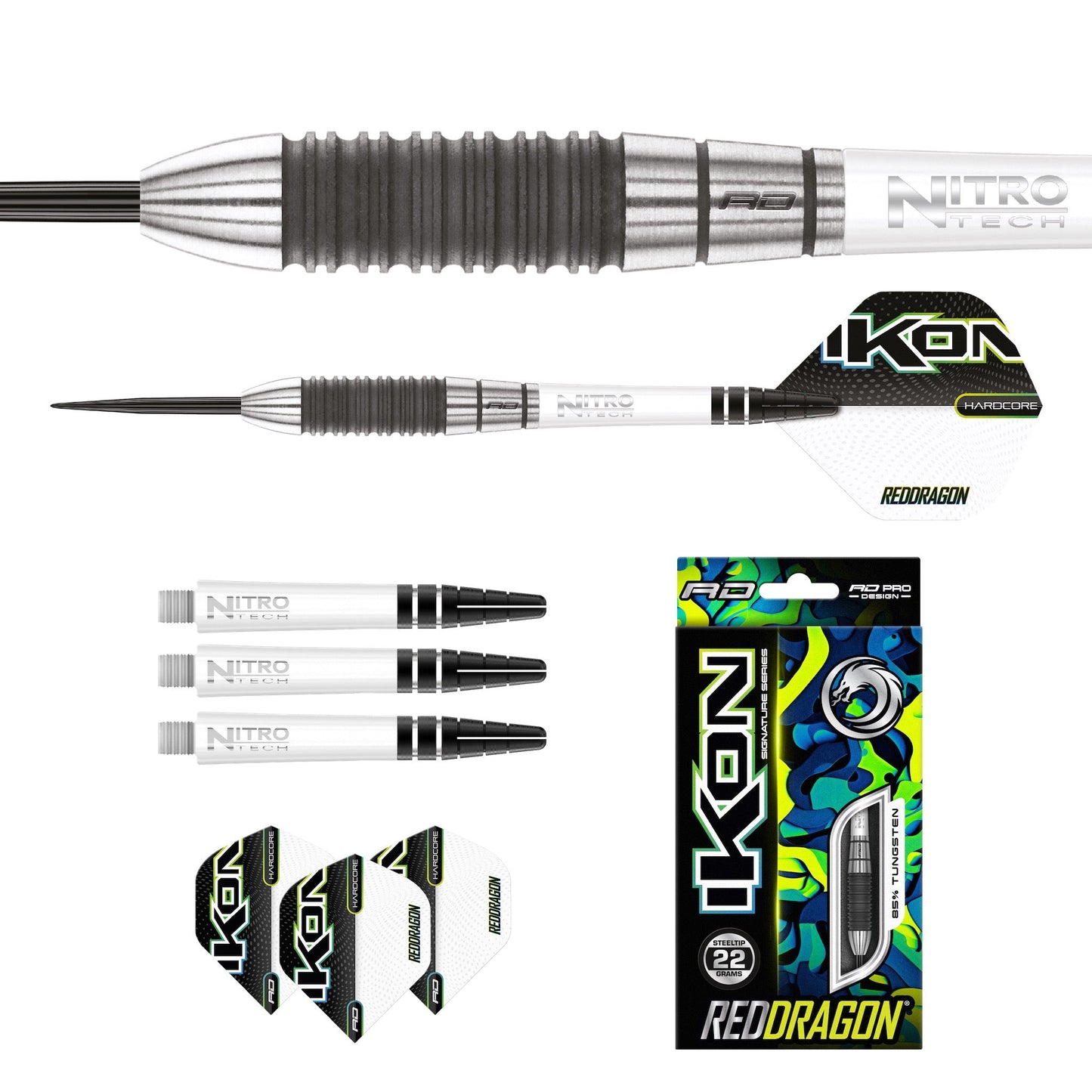 RED DRAGON - Ikon 1.2 Darts - 85% Tungsten - 22g