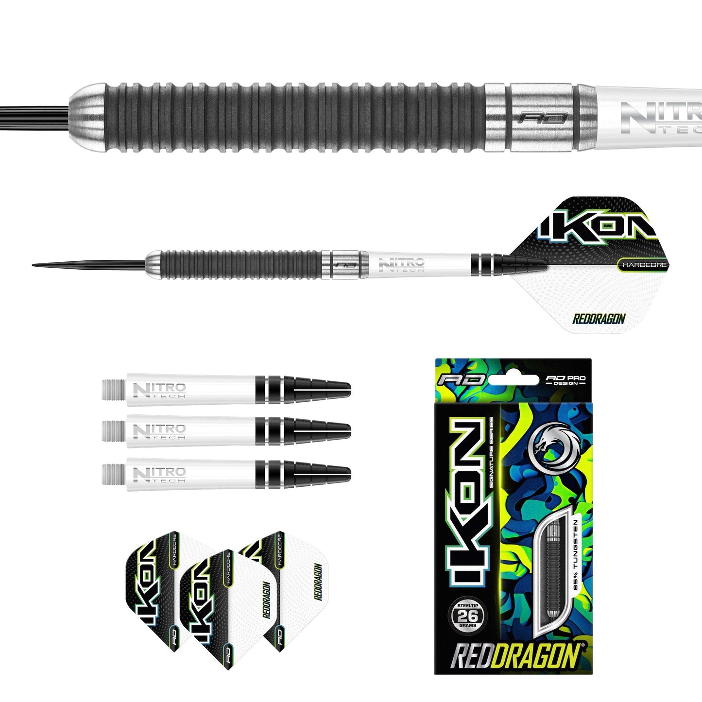 RED DRAGON - Ikon 1.4 Darts - 85% Tungsten - 26g