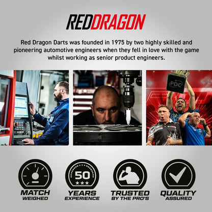 RED DRAGON - 24g RECON PARALLEL Darts - 90% Tungsten