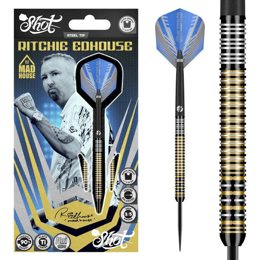SHOT - 23g - Ritchie Edhouse Madhouse - 90% Tungsten - Steel Tip Darts