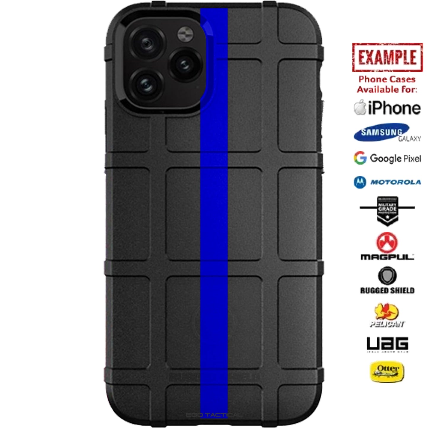 Assorted Simple Vertical Thin Line Support Colors Custom Printed Case Design for Apple, Samsung, Google & Motorola Phone Models