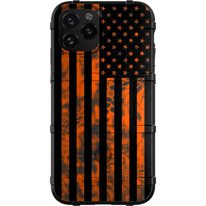 US Flag Subdued over Kryptek Camouflage Custom Printed Case Design for Apple, Samsung, Google & Motorola Phone Models (Choose Your Color Camo)