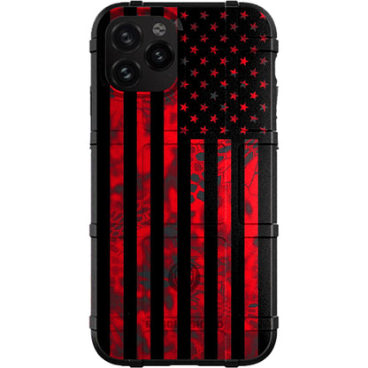 US Flag Subdued over Kryptek Camouflage Custom Printed Case Design for Apple, Samsung, Google & Motorola Phone Models (Choose Your Color Camo)