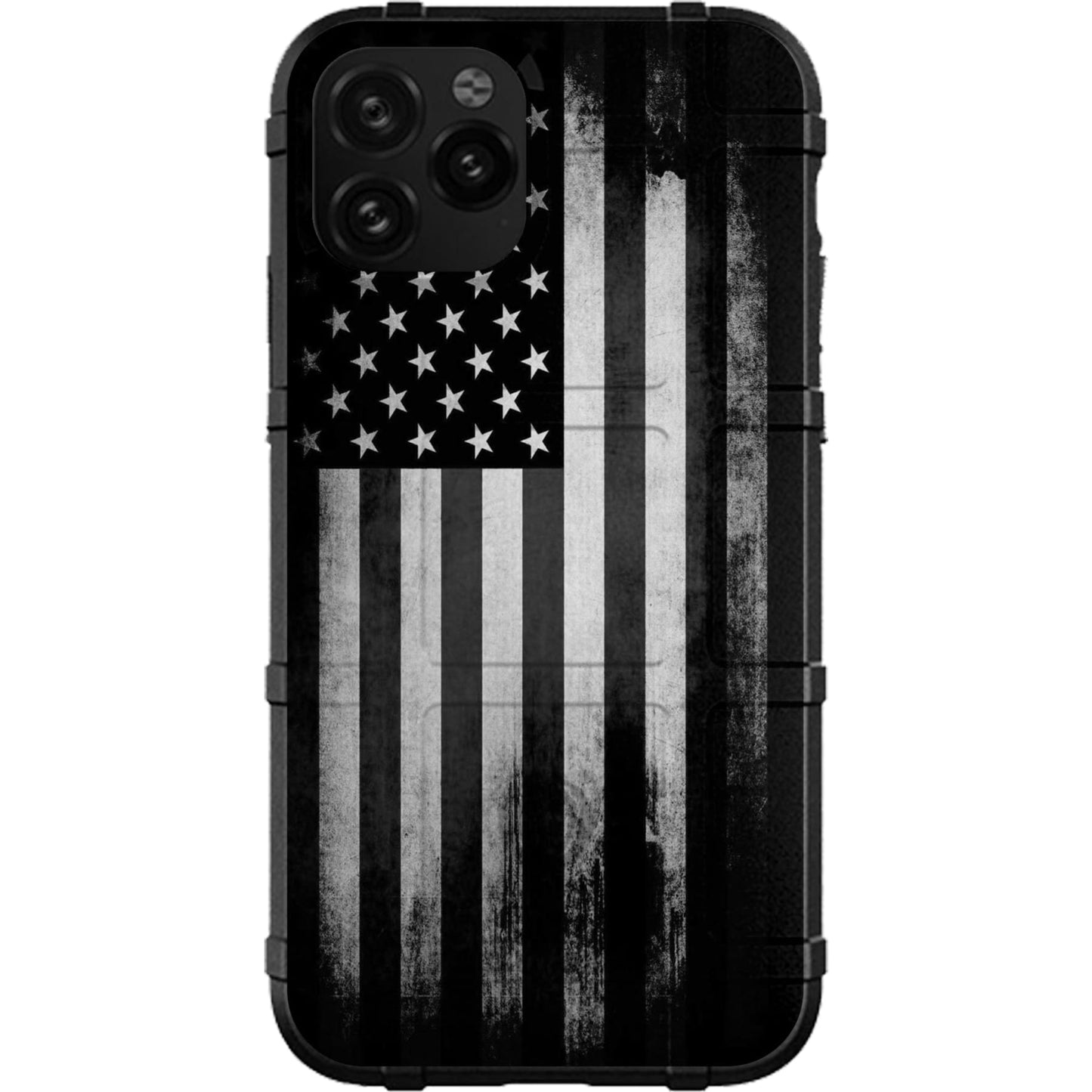 US American Flag Tattered Reversed Custom Printed Case Design for Apple, Samsung, Google & Motorola Phone Models