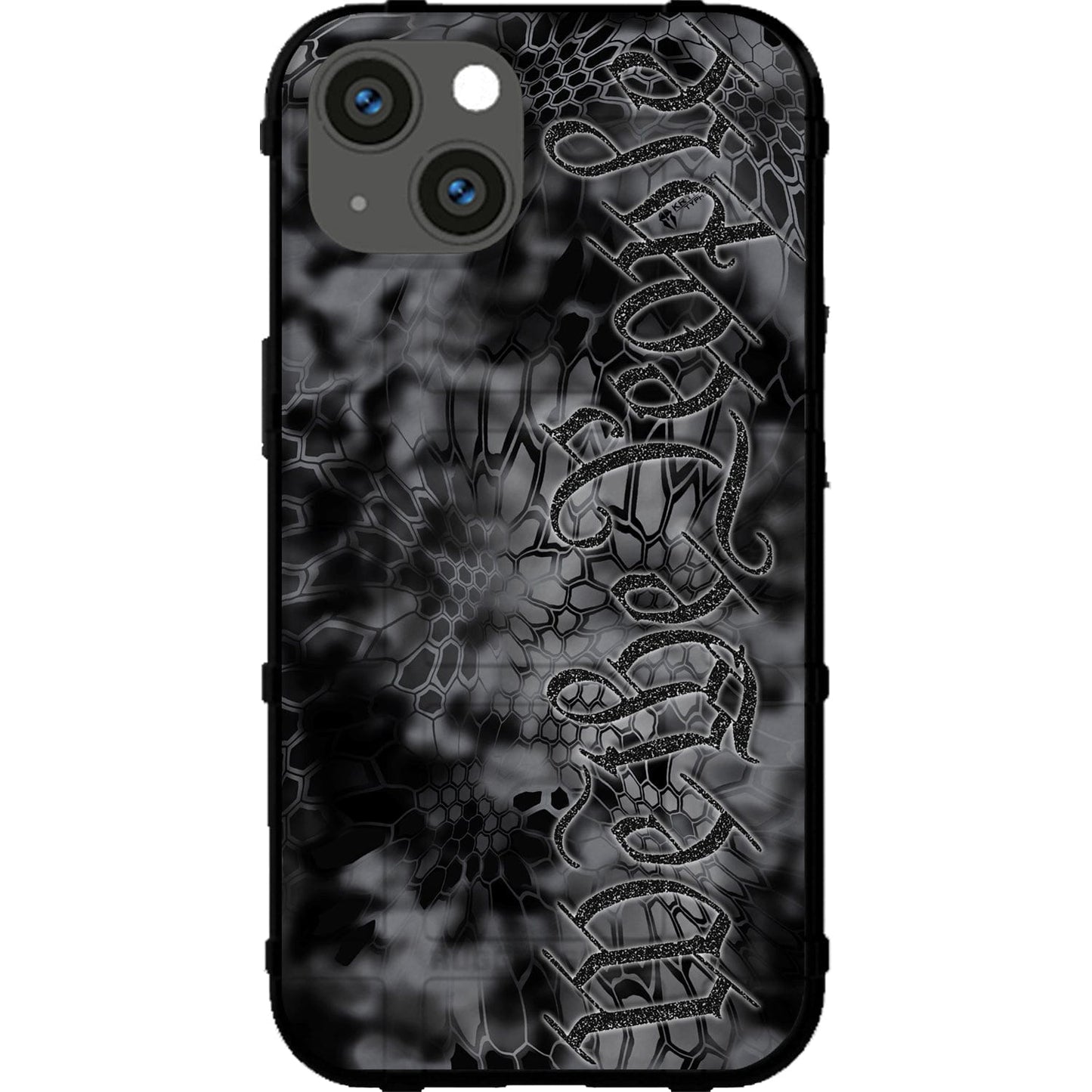 Kryptek Typhon Camo under We The People Type Script Custom Printed Case Design for Apple, Samsung, Google & Motorola Phone Models